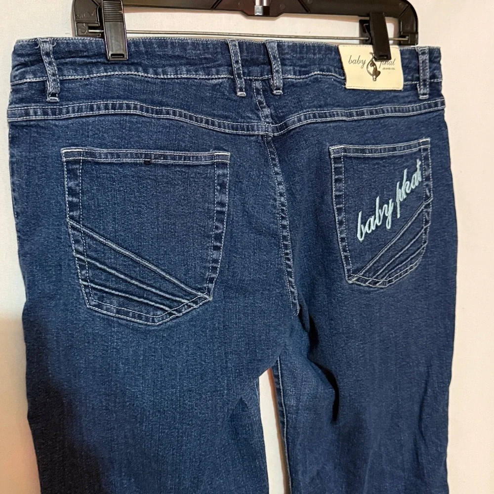 Baby Phat Dark Wide Leg Blue Jeans, Size 13, NWOT, MAKE AN OFFER!!! - Picture 5 of 11